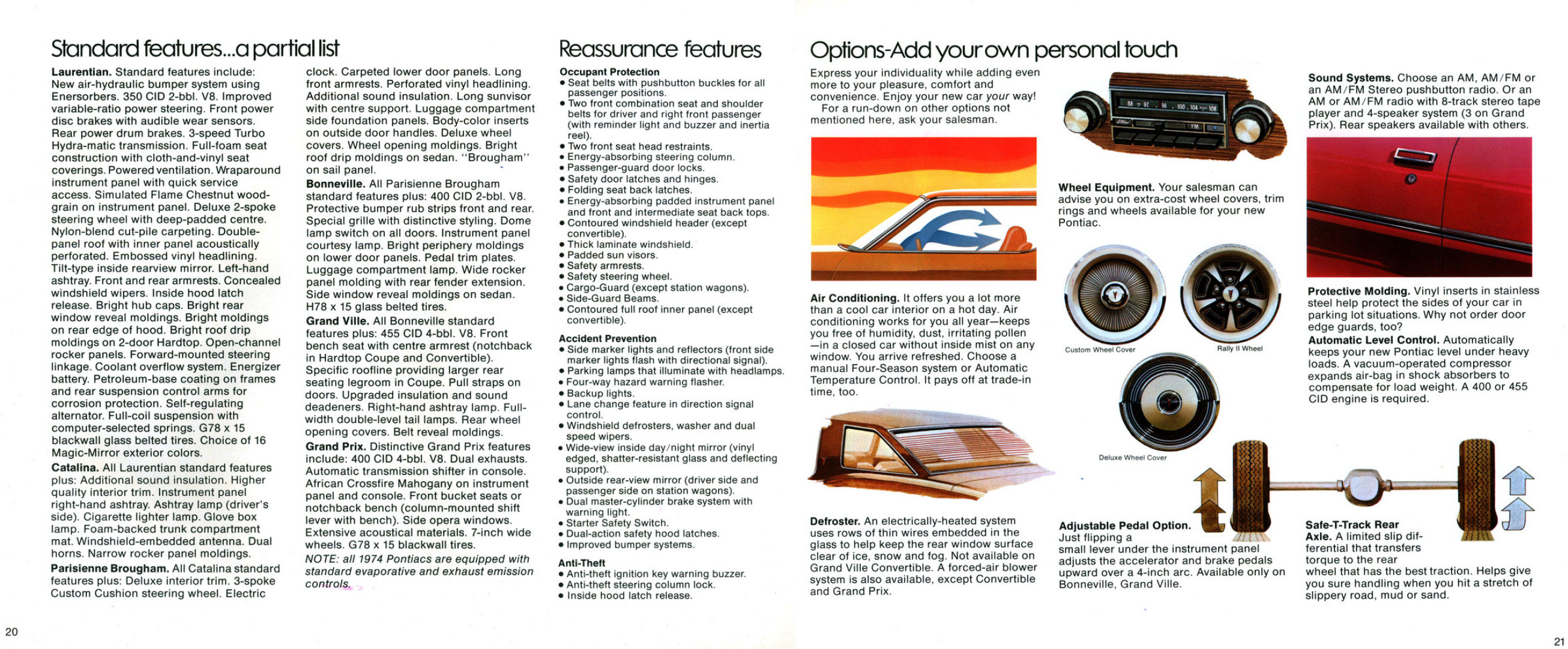 1974 Pontiac Full Size Brochure